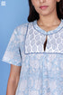 Cambric Cotton Monty Dress In Block Print
